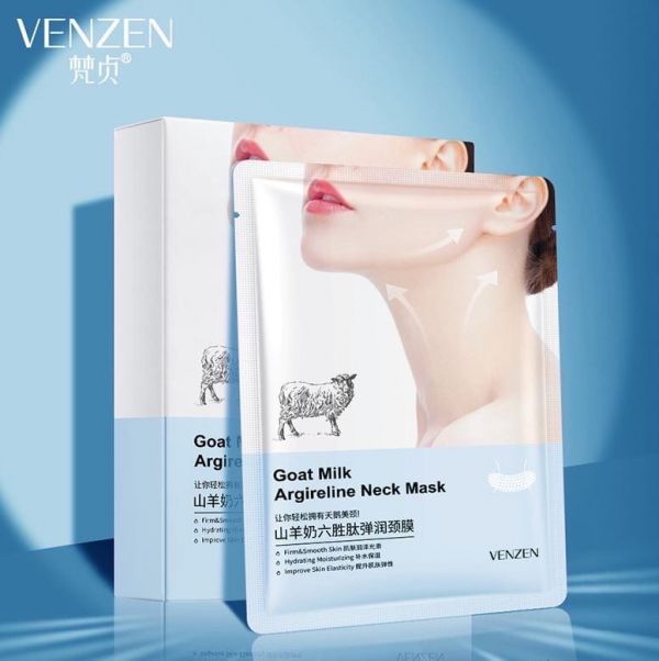 Venzen Goat Milk Argireline Neck Mask 1 pc.